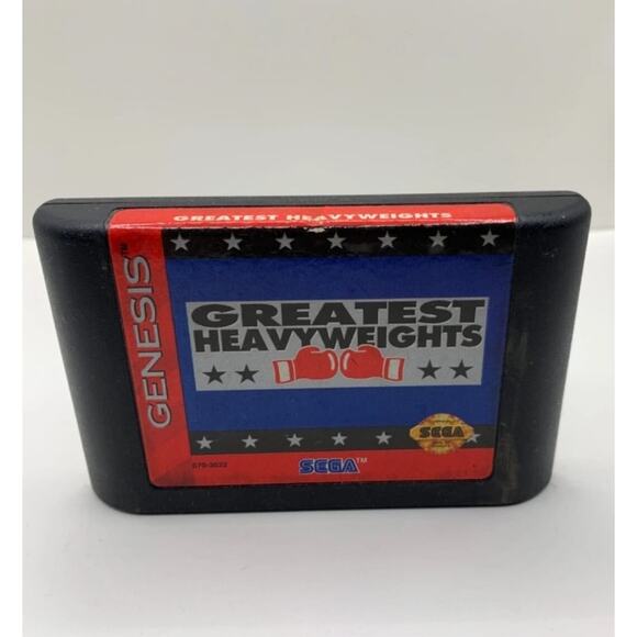 Greatest Heavyweights (Sega Genesis, 1993) • Tested & Working • Boxing Game - Picture 1 of 2